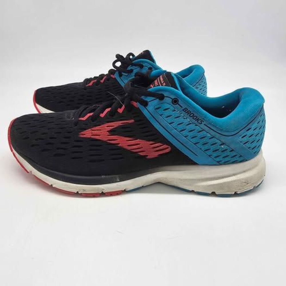Brooks Ravenna 9 Running Shoes Womens Size 7 B Black Blue Coral 1202691B036